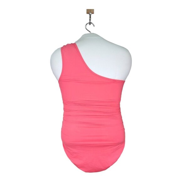 Coco Reef One-Shoulder Swimsuit Swim Women's 14/38D Slimming Lined Rutched - Picture 3 of 15